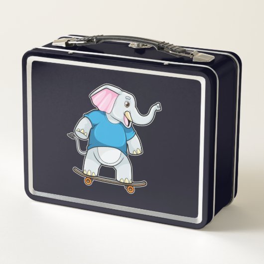 Elephant als Skater met Skateboard (Achterkant)