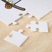 Elephant als Skater met Skateboard Legpuzzel (Zijkant)