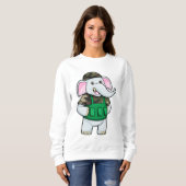 Elephant als Soldaat met Uniform & Helmet Trui (Voorkant volledig)