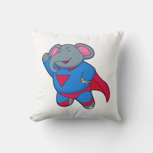 Elephant als superheld kussen