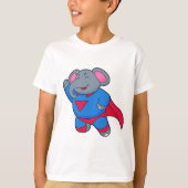 Elephant als superheld t-shirt (Voorkant)