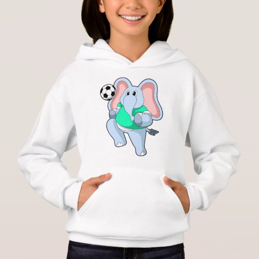 Elephant als Voetbal speler met Soccer.PNG (Voorkant)