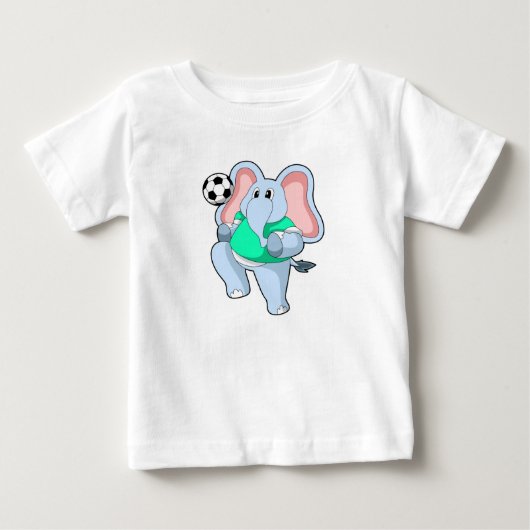 Elephant als Voetbal speler met Soccer.PNG (Voorkant)