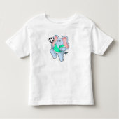 Elephant als Voetbal speler met Soccer.PNG Kinder Shirts (Voorkant)