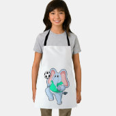 Elephant als Voetbal speler met Soccer.PNG Schort (Insitu)