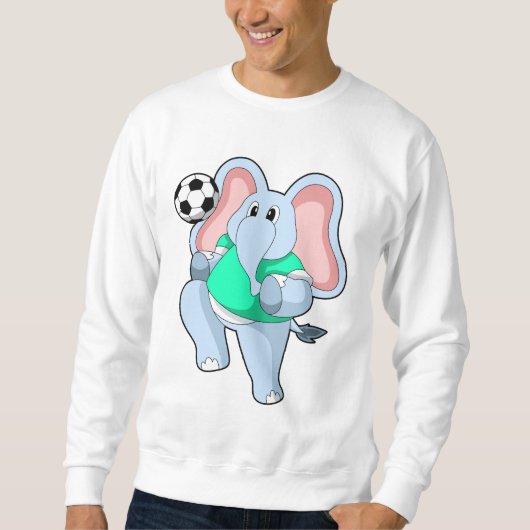 Elephant als Voetbal speler met Soccer.PNG Trui (Voorkant)