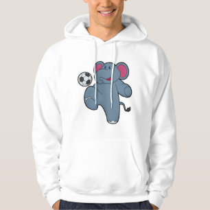 Elephant als voetballer met Voetbal Hoodie