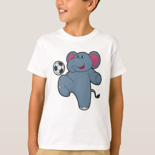 Elephant als voetballer met Voetbal T-shirt