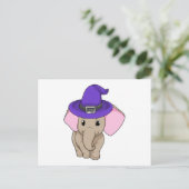 Elephant als wizard briefkaart (Staand voorkant)