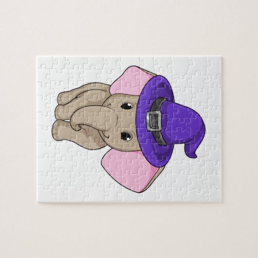 Elephant als wizard legpuzzel (Horizontaal)