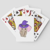 Elephant als wizard pokerkaarten (Achterkant)