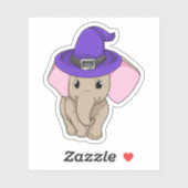 Elephant als wizard sticker (Vel)