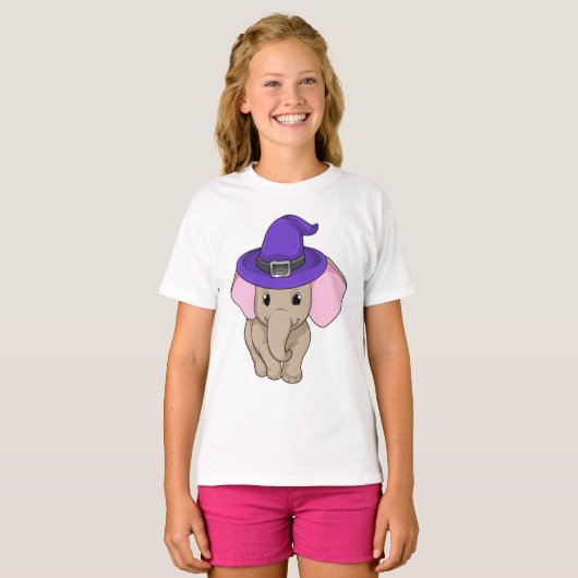 Elephant als wizard t-shirt (Voorkant volledig)