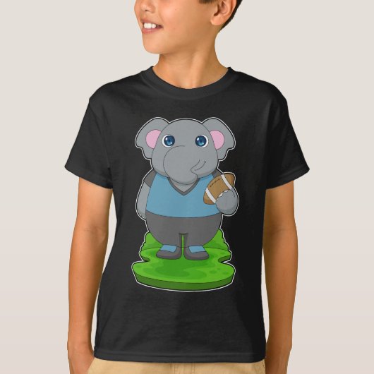 Elephant American Football Sports T-shirt (Voorkant)