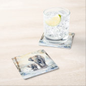 Elephant and Baby Kartonnen Onderzetters (Insitu)