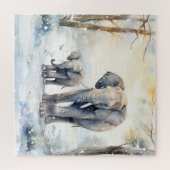 Elephant and Baby Legpuzzel (Horizontaal)