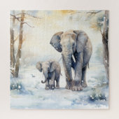 Elephant and Baby Legpuzzel (Verticaal)