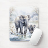 Elephant and Baby Muismat (Met muis)