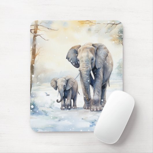 Elephant and Baby Muismat (Met muis)