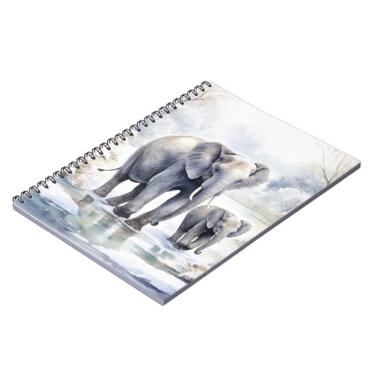 Elephant and Baby Notitieboek (Linkerzijde)