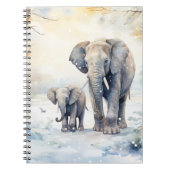 Elephant and Baby Notitieboek (Voorkant)