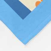 Elephant and Blue Birds fleece deken (Hoek)