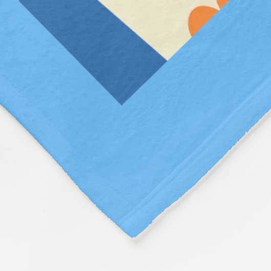 Elephant and Blue Birds fleece deken (Hoek)