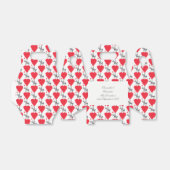 Elephant and red hart bruiloft bedankdoosjes (Uitgevouwen)