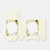 Elephant and Sunflower Animal First Birthday  Bedankdoosjes (Uitgevouwen)