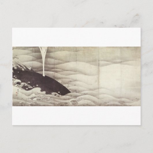 Elephant and Whale (diptych) van Ito Jakuchu Briefkaart (Voorkant)
