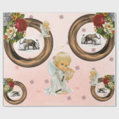 Elephant Angel van glanzend papier (Vlak)