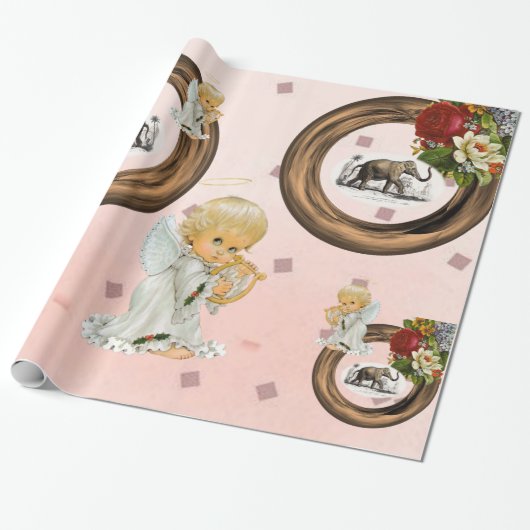 Elephant Angel van glanzend papier (Uitgerold)