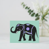 Elephant Animal Abstract Decorative Patterns Briefkaart (Staand voorkant)