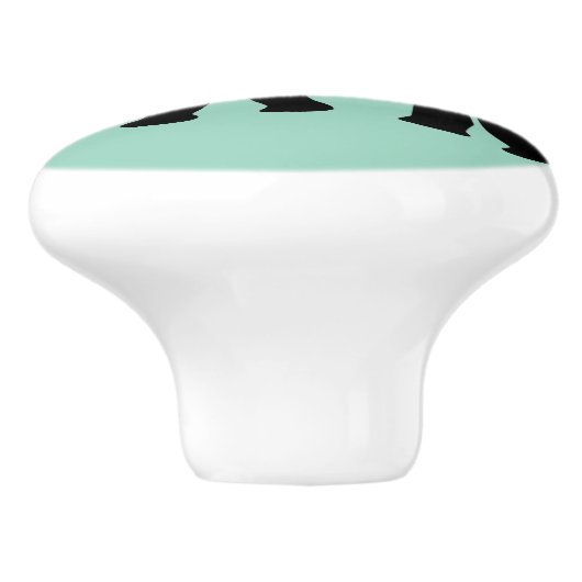 Elephant Animal Abstract Decorative Patterns Keramische Knop (Zijkant)