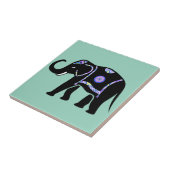 Elephant Animal Abstract Decorative Patterns Tegeltje (Zijkant)