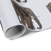 Elephant Animal Art Cadeaupapier (Rol Hoek)