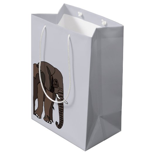 Elephant Animal Art Medium Cadeauzakje (Achterkant Gekanteld)