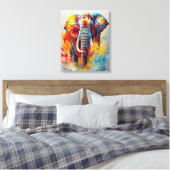 Elephant Animal Discovery Adventure Natuur Planet Canvas Afdruk (Insitu (Slaapkamer))