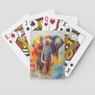 Elephant Animal Discovery Adventure Natuur Planet Pokerkaarten