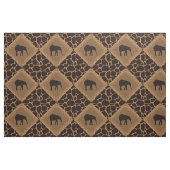 Elephant & Animal Print Diamond Pattern. Stof (Fat Quarter)