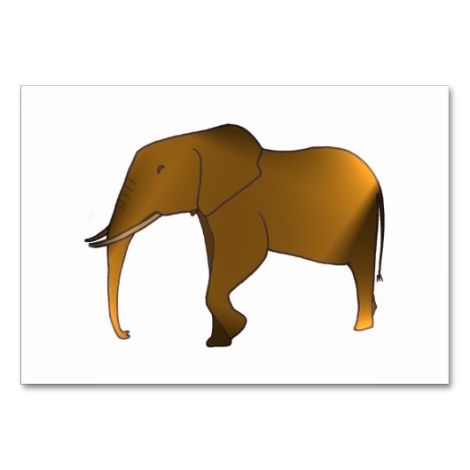 Elephant Animal Reading Flashcards voor volwassene Kaart (Voorkant)