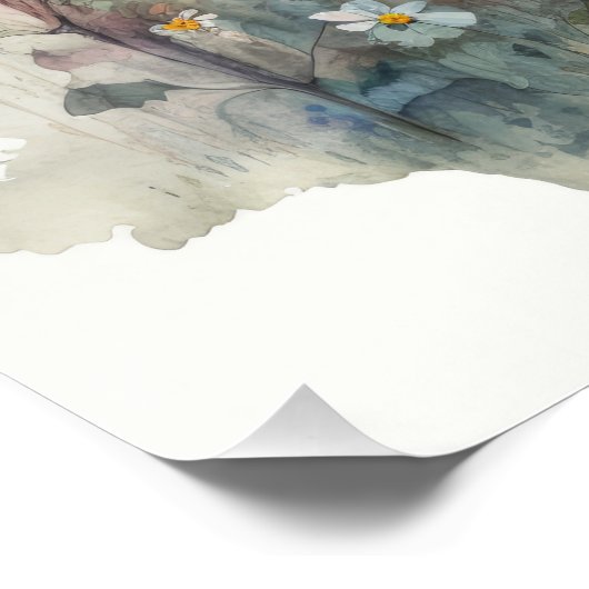 Elephant aquarel kunst perfect poster (Hoek)