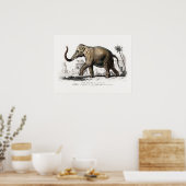Elephant Art beroemd gemaakt door Charles D'Orbig Poster (Keuken)
