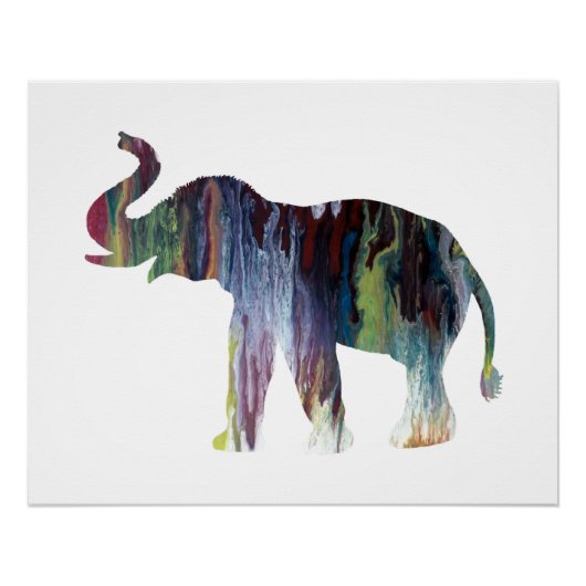 Elephant Art Poster (Voorkant)