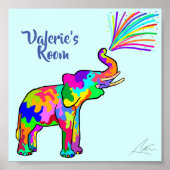 Elephant Art vieren Poster (Voorkant)