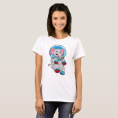 Elephant as Astronaut in Glass sphere T-shirt (Voorkant volledig)