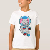 Elephant as Astronaut in Glass sphere T-shirt (Voorkant)