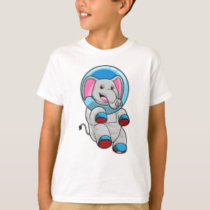 Elephant as Astronaut in Glass sphere T-shirt