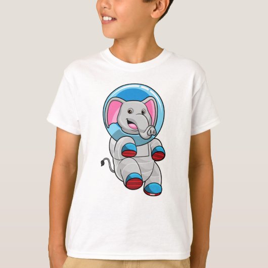 Elephant as Astronaut in Glass sphere T-shirt (Voorkant)