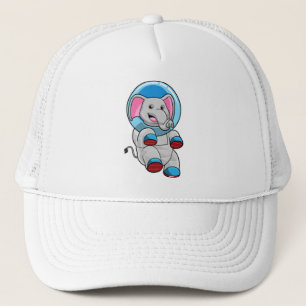 Elephant as Astronaut in Glass sphere Trucker Pet